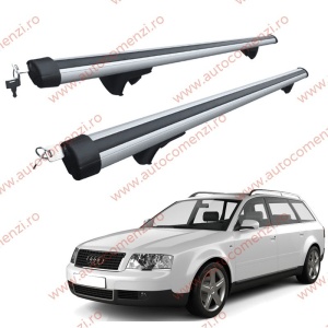 Set bare portbagaj AUDI A6 C5 1997-2004 Combi / Allroad - Aluminiu / cu cheie antifurt - 120 cm