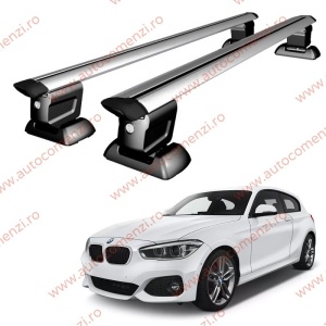 Set bare portbagaj BMW Seria 1 F20 / F21 2011-2019 - Wingbar - cu cheie antifurt / Aluminiu