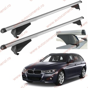 Set bare portbagaj BMW Seria 3 F31 2011-2018 Combi - Aluminiu / cu cheie antifurt