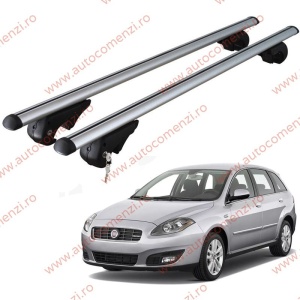 Set bare portbagaj FIAT Croma II 2007-2010 Facelift - cu cheie antifurt / Aluminiu - 120 cm