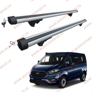 Set bare portbagaj FORD Transit Custom I 2012-2023 - Aluminiu / cu cheie antifurt - 150cm