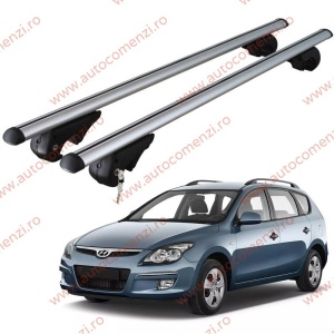 Set bare portbagaj HYUNDAI i30 I 2006-2012 Combi - cu cheie antifurt / Aluminiu - 120 cm