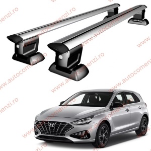 Set bare portbagaj HYUNDAI i30 III 2016-prezent Hatchback - Wingbar - cu cheie antifurt / Aluminiu