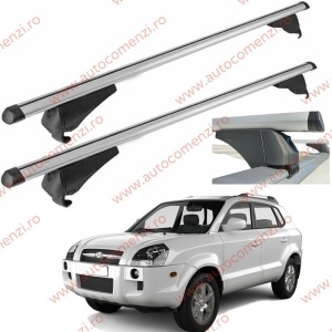 Set bare portbagaj HYUNDAI Tucson I 2004-2009 - Aluminiu / cu cheie antifurt