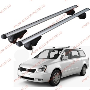 Set bare portbagaj KIA Carnival II 2005-2014 - cu cheie antifurt / Aluminiu - 120 cm