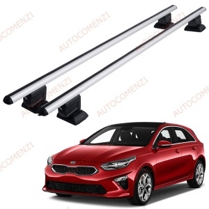 Set bare portbagaj KIA Cee'd III 2018-prezent Hatchback/Scurt - cu cheie antifurt / Aluminiu