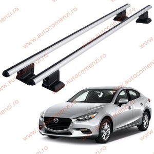 Set bare portbagaj MAZDA 3 III (BM/BN/BY) 2013-2018 Sedan / Hatchback - cu cheie antifurt / Aluminiu