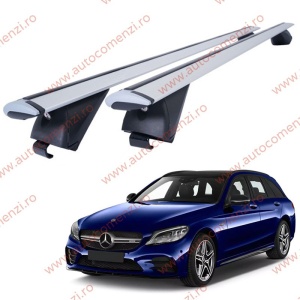 Set bare portbagaj MERCEDES Clasa C W205 2015-2023 Combi - Wingbar - Aluminiu / cu cheie antifurt