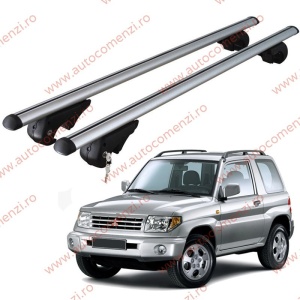 Set bare portbagaj MITSUBISHI Pajero Pinin 1998-2007 - cu cheie antifurt / Aluminiu - 120 cm