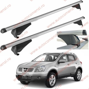 Set bare portbagaj NISSAN Qashqai I (J10) 2006-2013 - Aluminiu / cu cheie antifurt