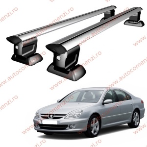 Set bare portbagaj PEUGEOT 607 1999-2010 - Wingbar - cu cheie antifurt / Aluminiu