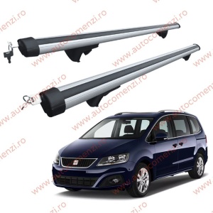 Set bare portbagaj SEAT Alhambra II 2010-2020 - Aluminiu / cu cheie antifurt - 120 cm