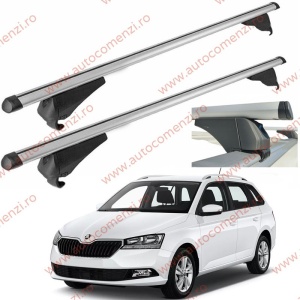 Set bare portbagaj SKODA Fabia III 2014-2021 Combi - Aluminiu / cu cheie antifurt