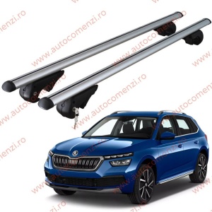 Set bare portbagaj SKODA Kamiq 2019-prezent - cu cheie antifurt / Aluminiu - 120 cm
