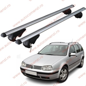 Set bare portbagaj VW Golf IV 1997-2004 Combi - cu cheie antifurt / Aluminiu - 120 cm