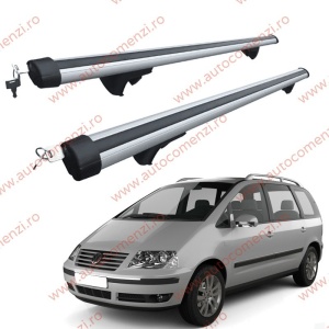 Set bare portbagaj VW Sharan I 1995-2010 - Aluminiu / cu cheie antifurt - 120 cm