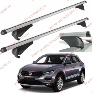 Set bare portbagaj VW T-Roc 2017-prezent - Aluminiu / cu cheie antifurt