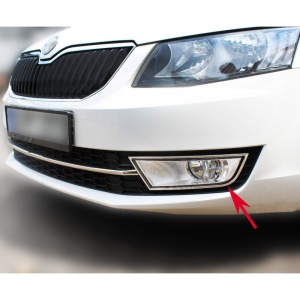 Set ornamente crom proiectoare SKODA Octavia III 2013-2016 Pre-Facelift