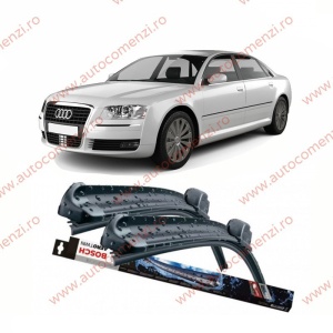 Set stergatoare parbriz AUDI A8 D3 2002-2009 (sofer + pasager) BOSCH