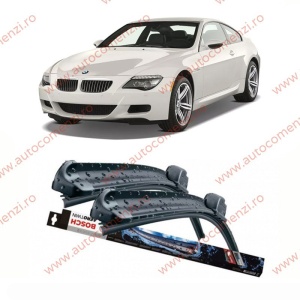 Set stergatoare parbriz BMW Seria 6 E63 / E64 2003-2010 (sofer + pasager) BOSCH