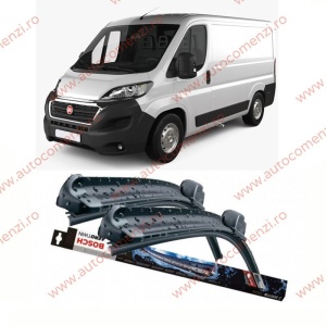 Set stergatoare parbriz FIAT Ducato III 2006-prezent (sofer + pasager) BOSCH