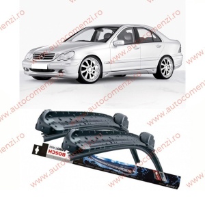 Set stergatoare parbriz MERCEDES Clasa C W203 2000-2007 (sofer + pasager) BOSCH