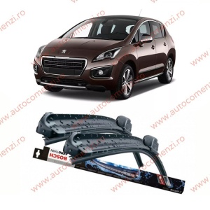 Set stergatoare parbriz PEUGEOT 3008 I 2007-2016 (sofer + pasager) BOSCH
