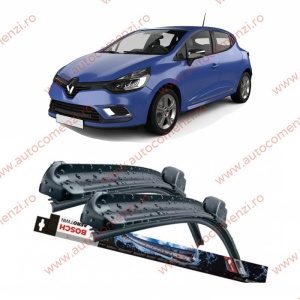 Set stergatoare parbriz RENAULT Clio IV 2012-2020 (sofer + pasager) BOSCH