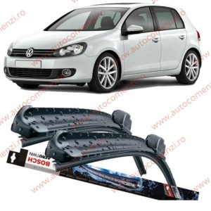 Set stergatoare parbriz VW Golf VI 2008-2012 (sofer + pasager) BOSCH