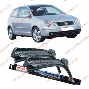 Set stergatoare parbriz VW Polo (6N) 1994-2002 (sofer + pasager) BOSCH