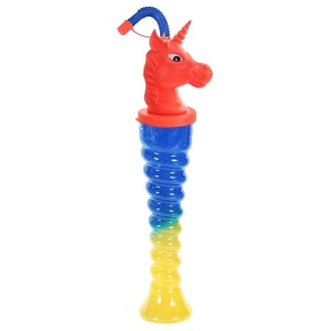 Pahar Slushy „Magic Unicorn” – 350ml, Design Spiralat cu Capac Unicorn 3D - Img 4