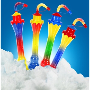 Pahar Slushy Premium „Far” (Lighthouse) – 350ml, cu Pai Flexibil și Capac