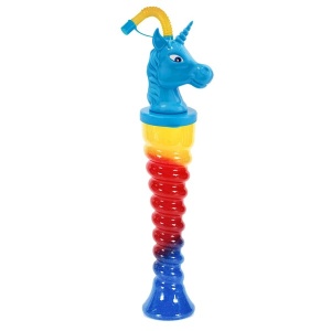 Pahar Slushy „Magic Unicorn” – 350ml, Design Spiralat cu Capac Unicorn 3D - Img 2
