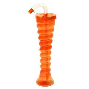Pahare Slushy Premium „Spiral Twist” – 350ml, cu Pai Flexibil și Capac Colorat - Img 6