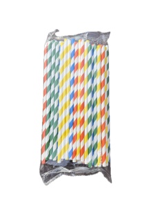 Paie din Hârtie 6*197 mm – Model Dungi Colorate, 100 bucăți
