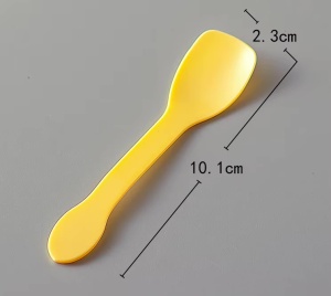 Lingurițe de Unică Folosință pentru Inghetata si Desert 100 buc Galben 10cm*2,2cm
