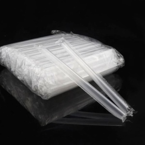 Paie din Plastic Transparente – Ambalate Individual (100 bucăți) 0.6*210mm