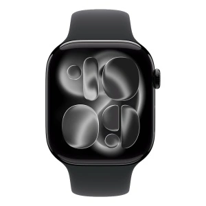 Apple Watch S11 GPS 46mm Jet Black Aluminium Case with Black Sport Band - M/L - Img 3