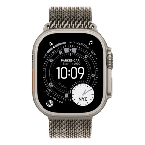 Apple Watch Ultra 3 Cellular 49mm Natural Titanium Case with Natural Titanium Milanese Loop - Large - Img 2