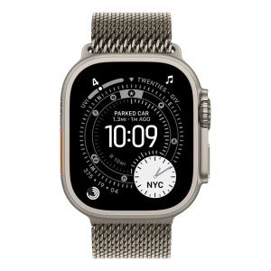 Apple Watch Ultra 3 Cellular 49mm Natural Titanium Case with Natural Titanium Milanese Loop - Large - Img 2