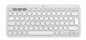 Logitech Pebble Keys 2 Slim, minimalist Bluetooth keyboard with customizable keys - Tonal White - US