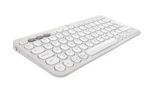 Logitech Pebble Keys 2 Slim, minimalist Bluetooth keyboard with customizable keys - Tonal White - US - Img 3