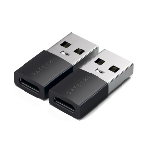 Satechi Aluminum 2x Type-A to Type-C Adapter - Space Black - Img 2