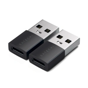 Satechi Aluminum 2x Type-A to Type-C Adapter - Space Black - Img 2