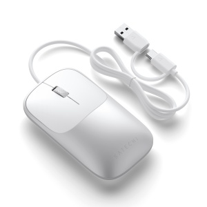 Satechi Slim LX Wired Mouse - Silver - Img 2