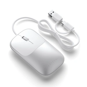 Satechi Slim LX Wired Mouse - Silver - Img 2
