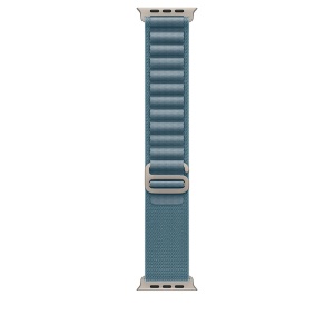 Apple Watch Ultra 3 Cellular 49mm Natural Titanium Case with Light Blue Alpine Loop - Medium - Img 3