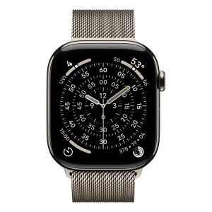Apple Watch S11 Cellular 46mm Natural Titanium Case with Natural Milanese Loop - M/L - Img 2
