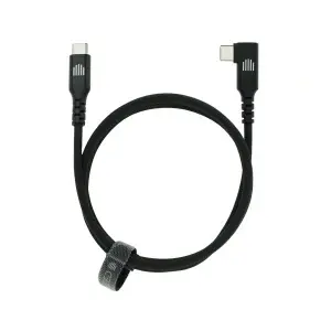 Dviced Angled Braided cable USB-C to USB-C, 1,25m - Black - Img 3