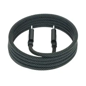 Dviced Magnetic Braided Cable USB-C to USB-C, 1,25m - Dark Grey - Img 2
